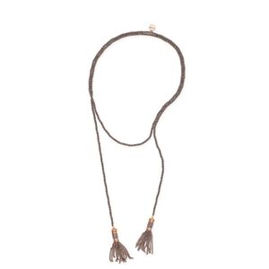 Alex and Ani Holiday Tassel Wrap Necklace